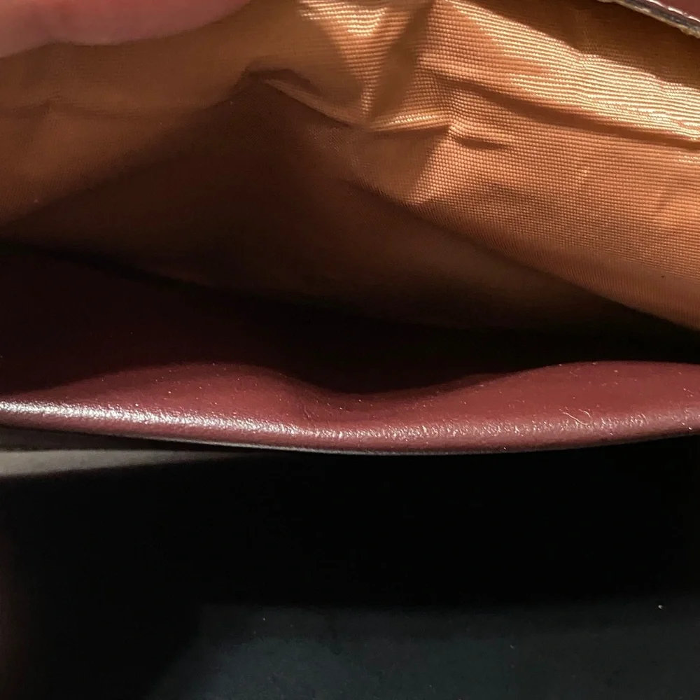 Elegant Rolf’s vintage Burgundy checkbook Leather women’s Wallet